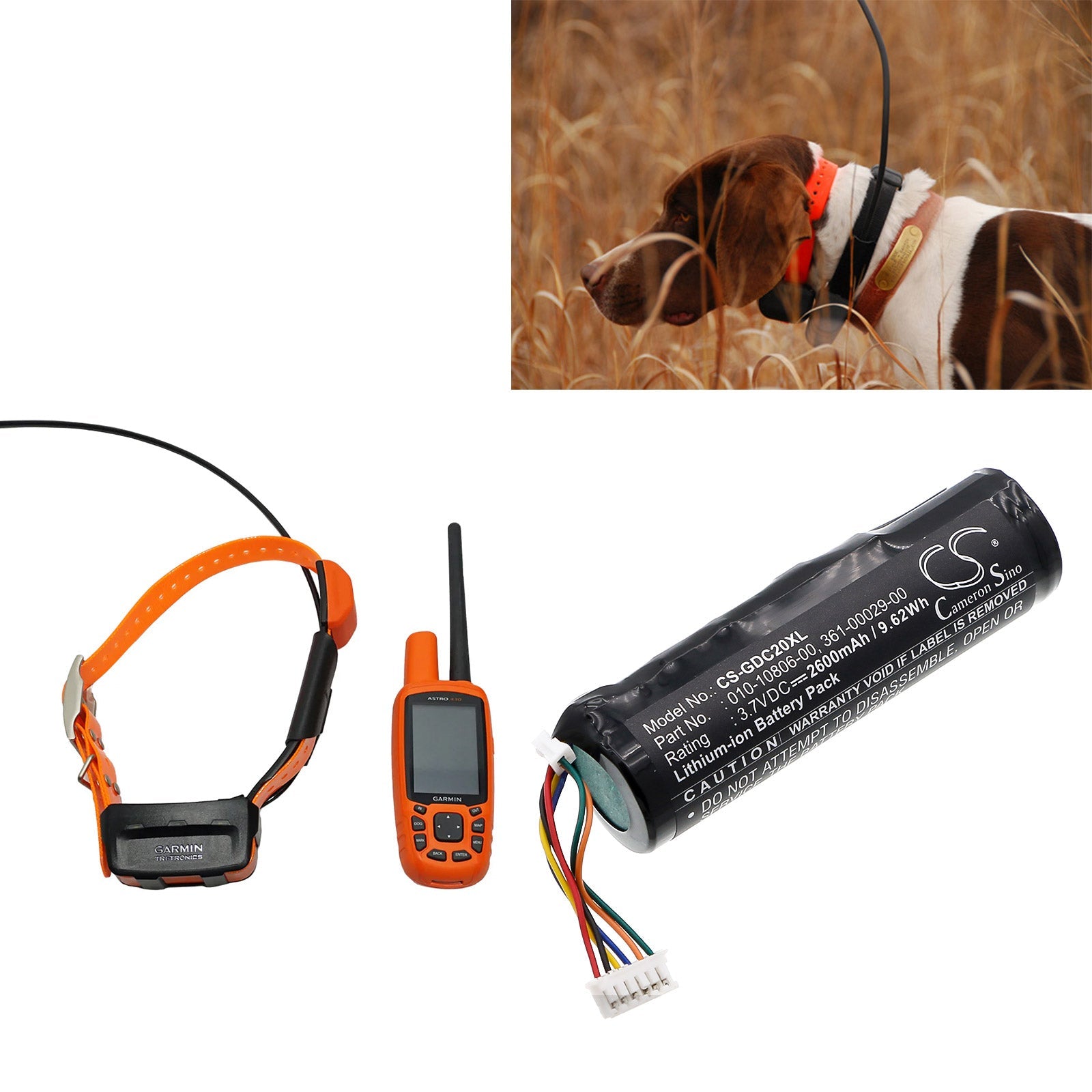 Garmin DC40 361-00029-00 DC20 DC30 Battery 2600mAh-6