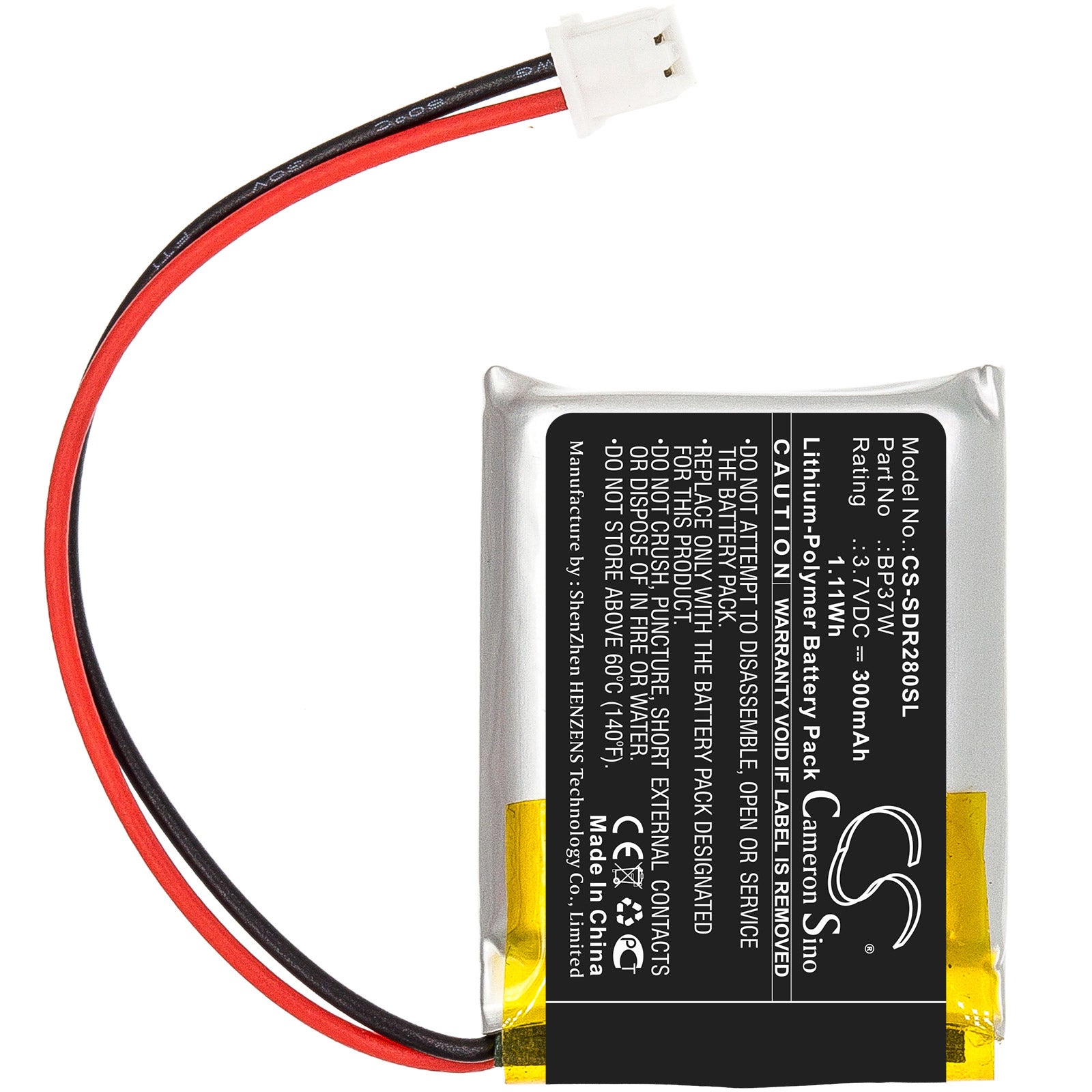 Dogtra 280C Receiver 282C Receiver Battery 300mAh-3