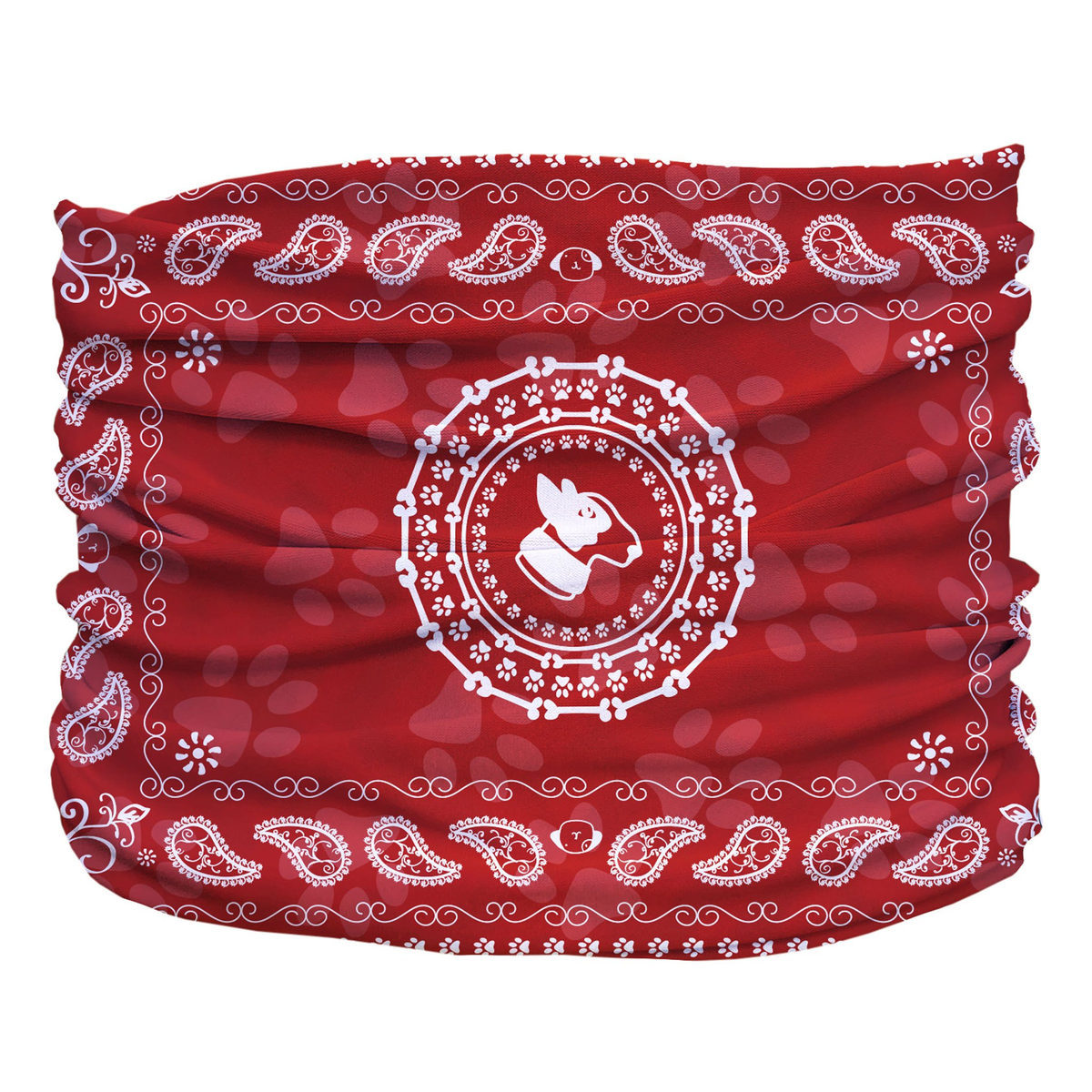 Bandana Pup Scruff Big Pooper Red
